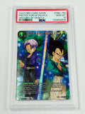 2022 DBS CARD GAME PROTECTOR OF/PEOPLE HISTORY OF VEGETA #DB2-159 PSA 10