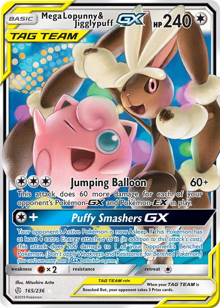 Mega Lopunny & Jigglypuff GX [SM12 SM - Cosmic Eclipse - 165/236 ...