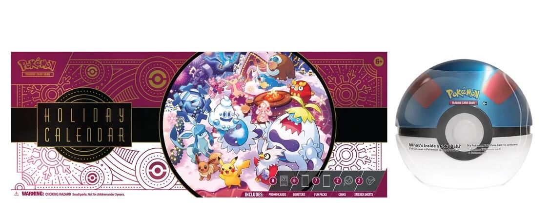 Costco Pokemon Pokemon Holiday Calendar and Great Ball Bundle