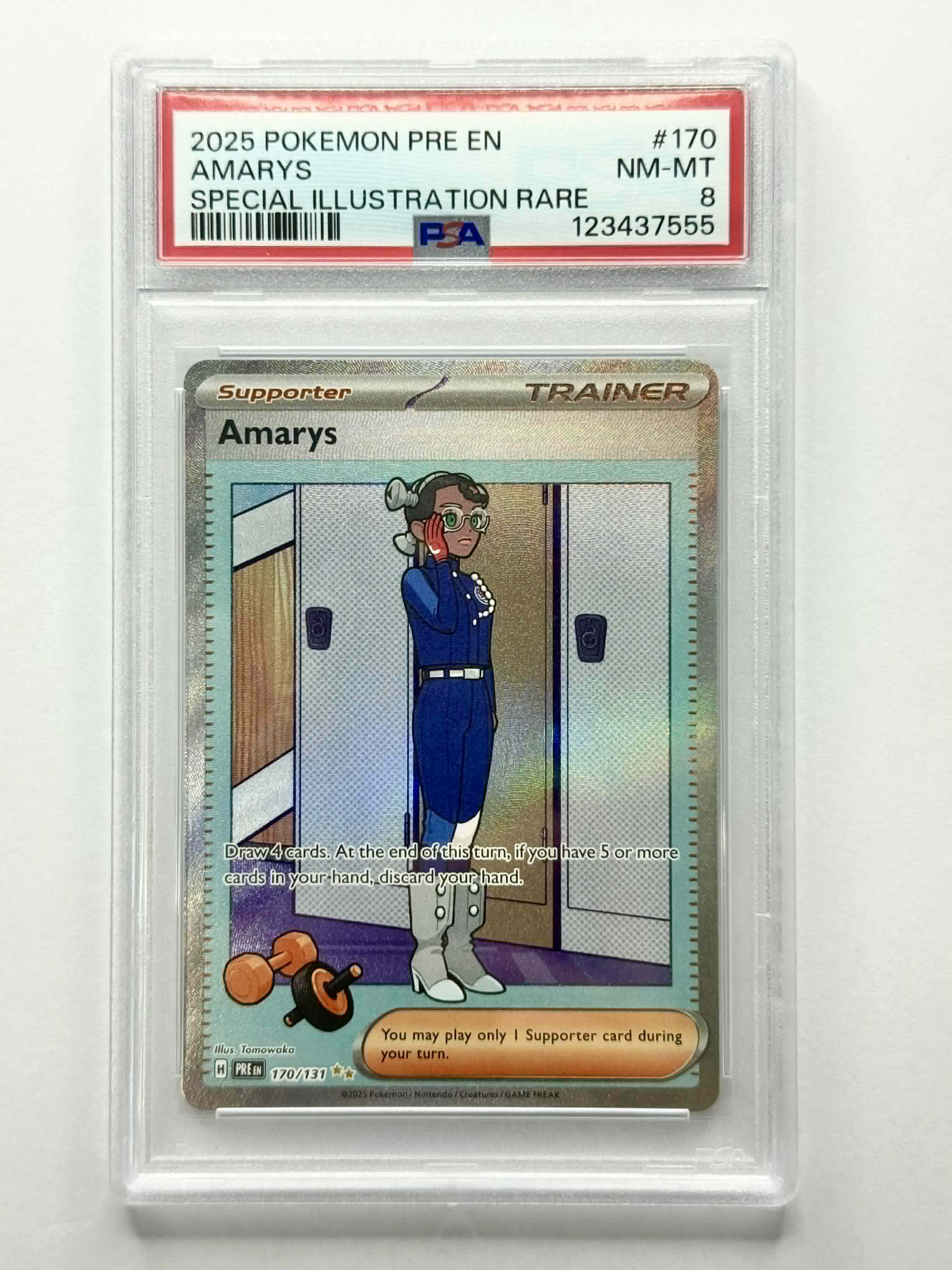 2025 Pokemon PRE EN Amarys Special Illustration Rare #170 - PSA 8
