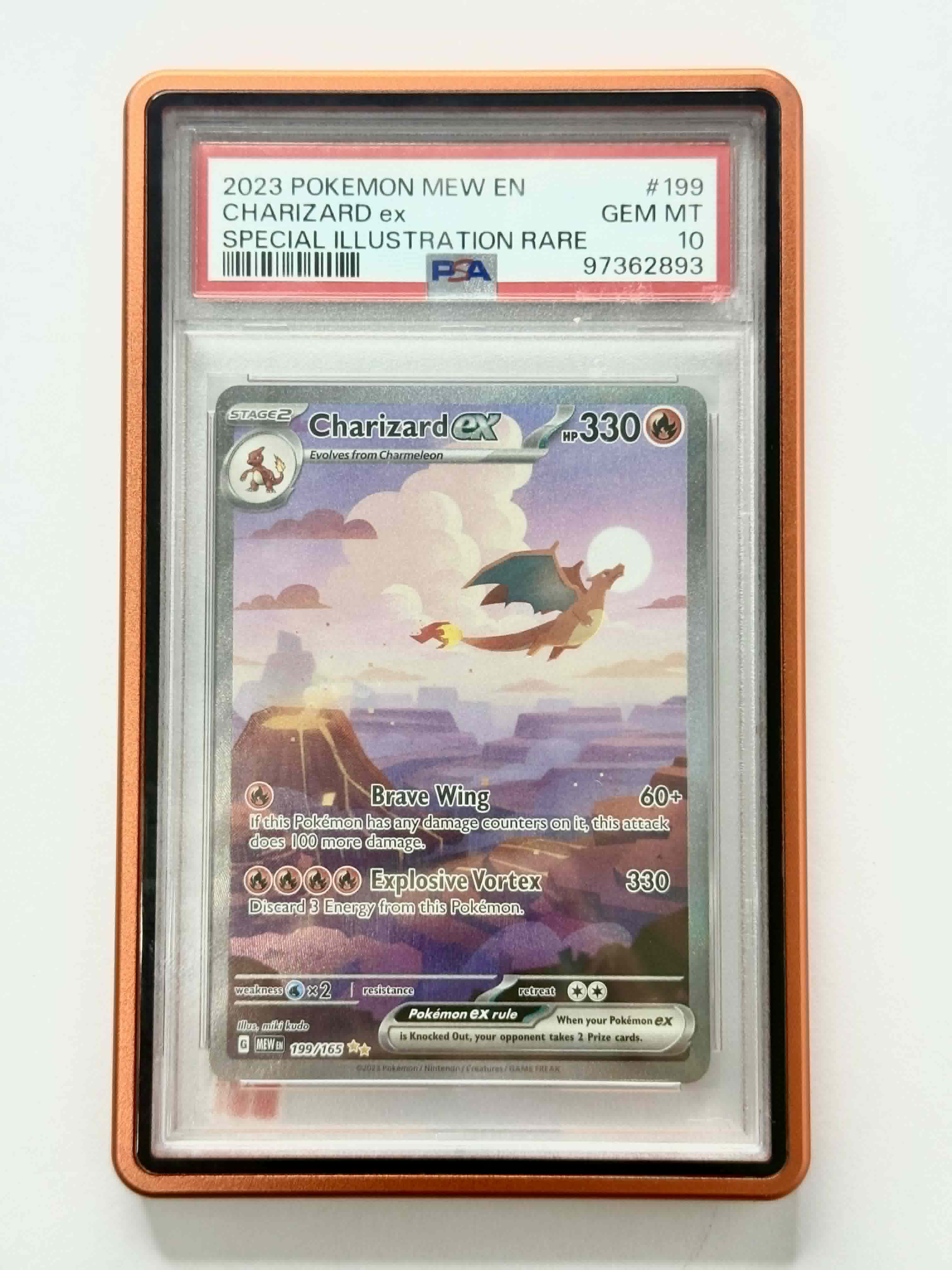2023 Pokemon MEW EN Charizard ex Special Illustration Rare #199 - PSA 10