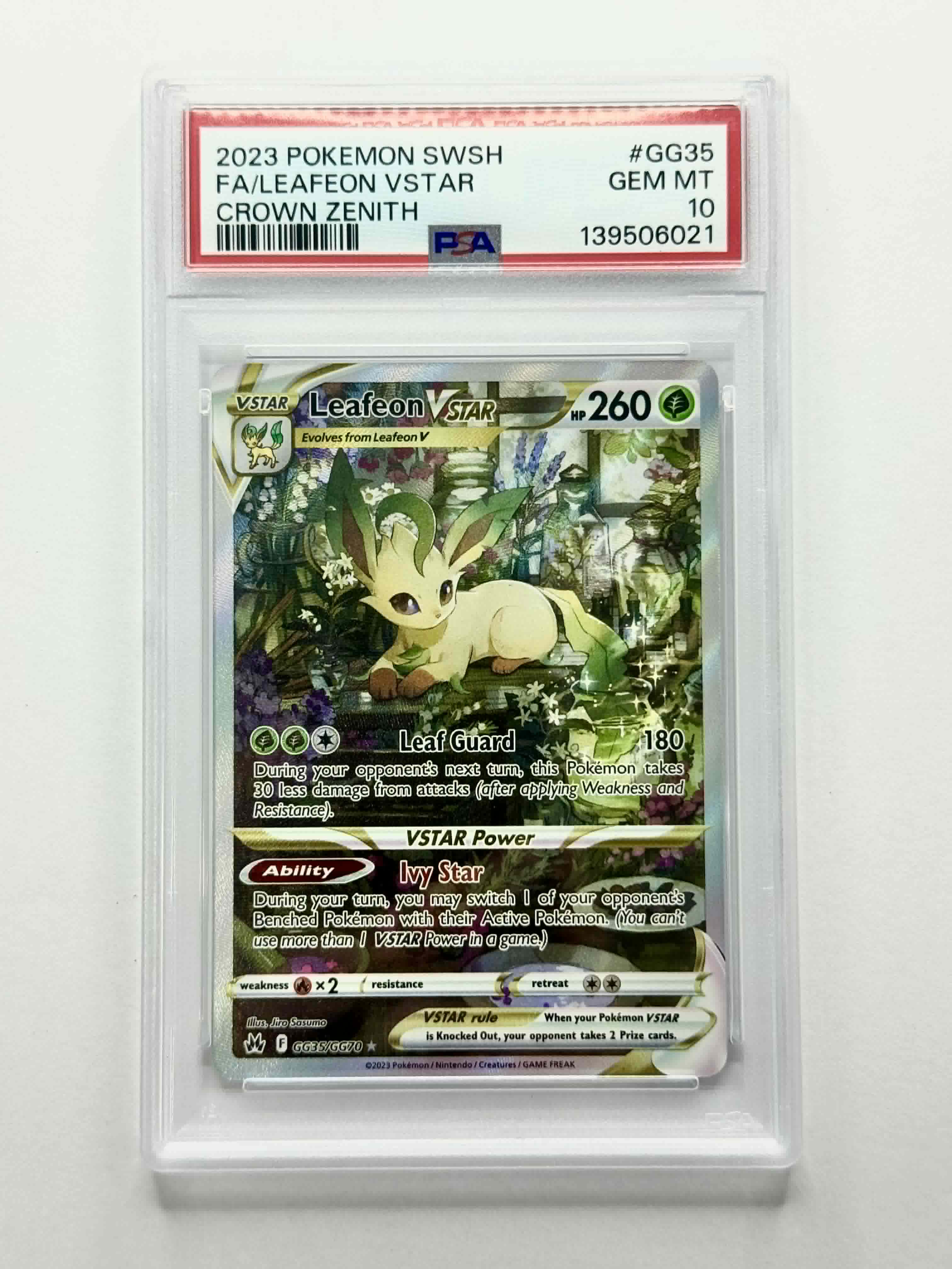 2023 Pokemon SWSH FA/Leafeon VSTAR Crown Zenith #GG35 - PSA 10