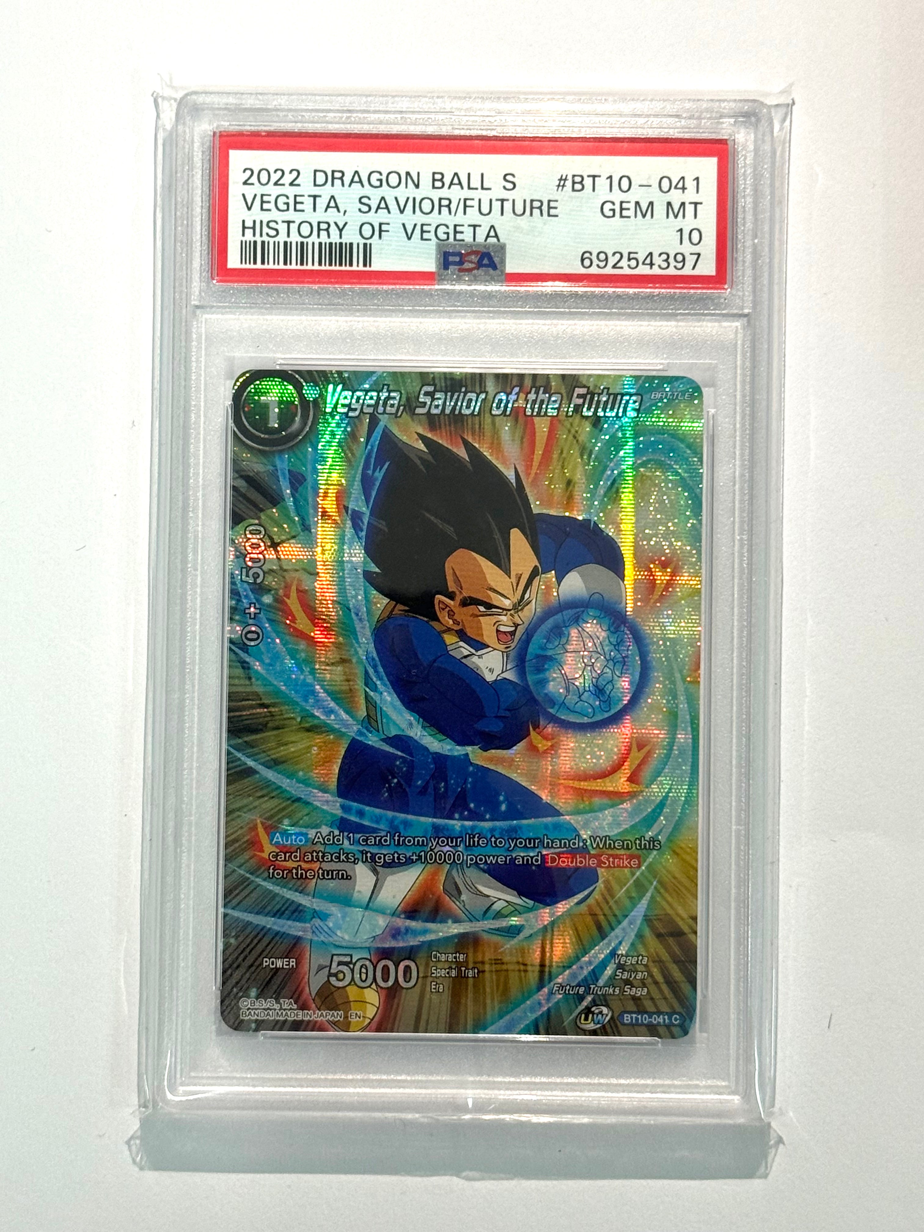 2022 DRAGON BALL S VEGETA, SAVIOR/FUTURE HISTORY OF VEGETA #BT10-041