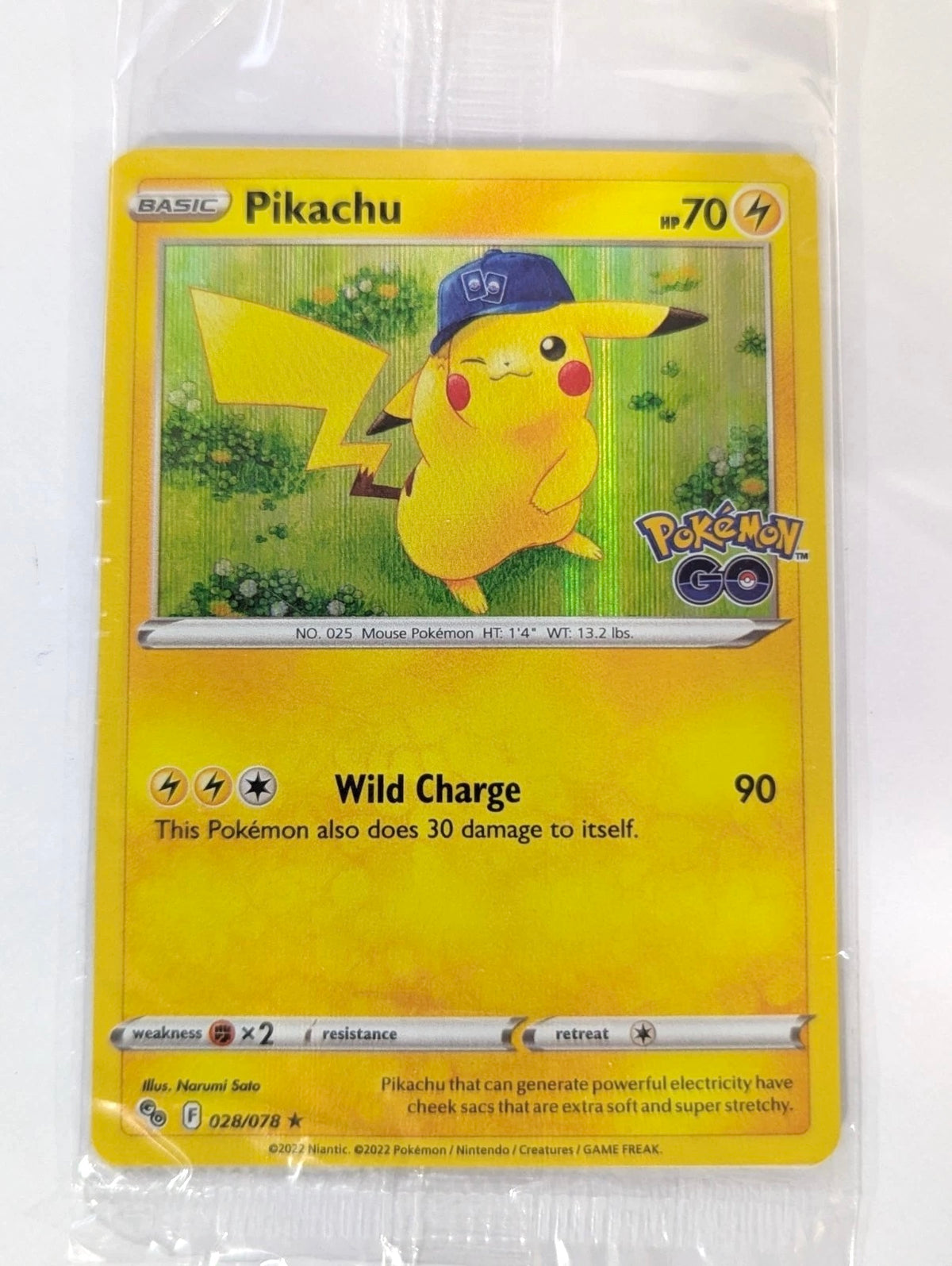 Pikachu 028/078 - Pokemon Go Promo - Sealed